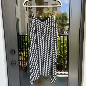 Madewell Silk Trapeze Cami Dress in Bloomstamp